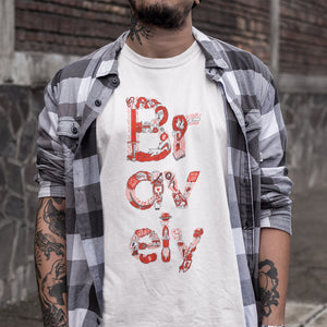 Bravely x Beardy Glasses T-Shirt: Courage Illustrated