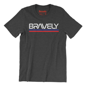 NASA x Bravely Retro Worm Logo Mashup T-Shirt